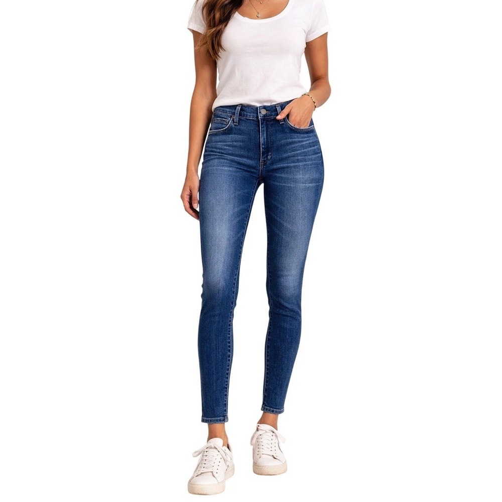 Citizens of Humanity Rocket Crop Jeans Womens Sz 27 High Rise Skinny Blue Denim